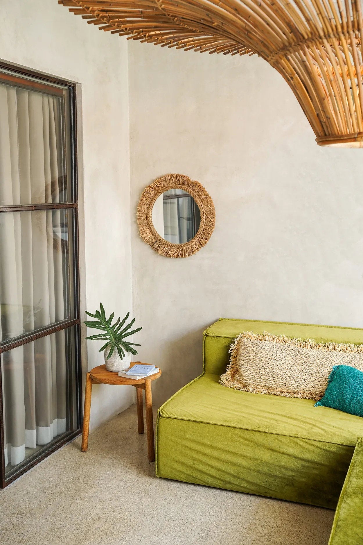 De Tahiti Spiegel - Naturel 60x60cm