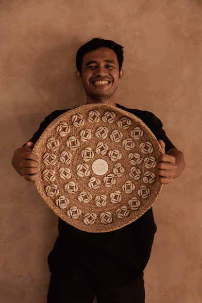 De Caribe Shell Plaat - Naturel Wit - M