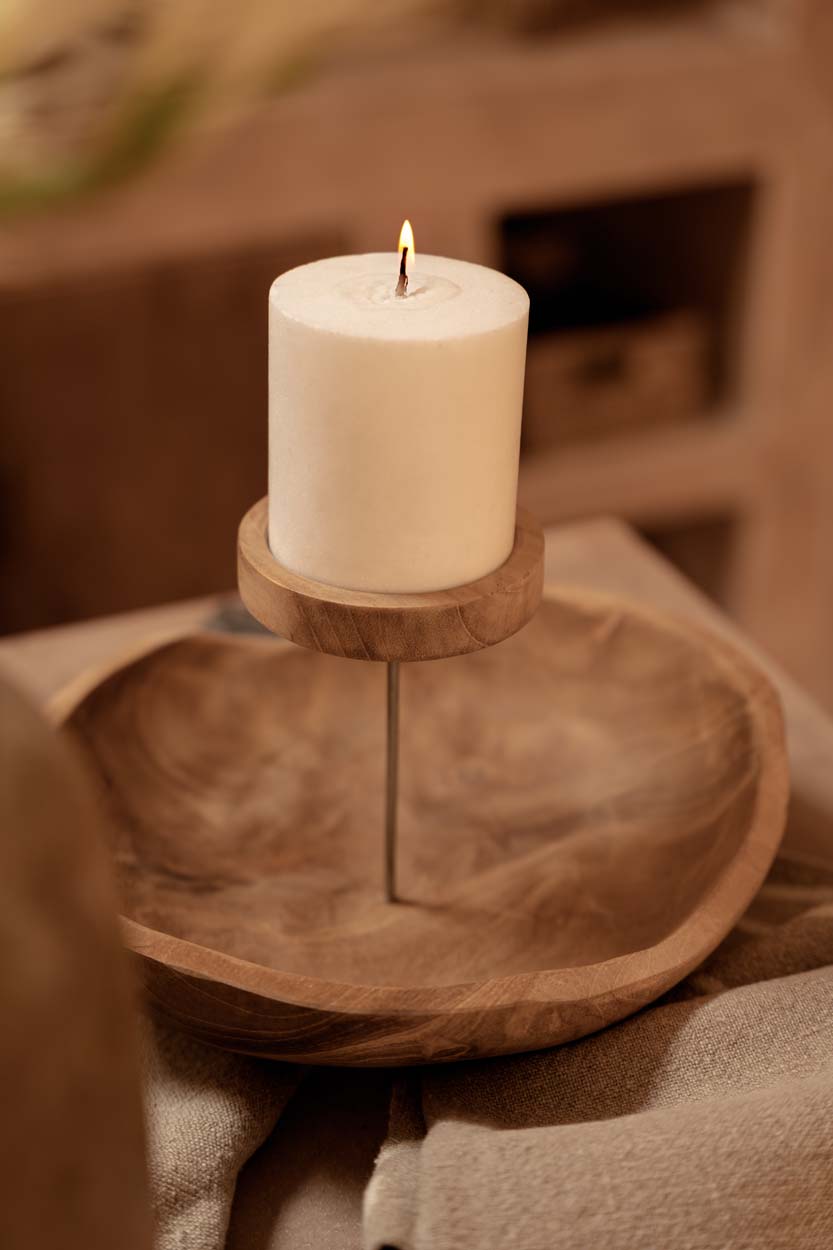 The Candle Plate Naturel