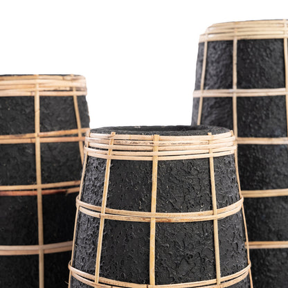 The Cutie Vase Black Naturel Large