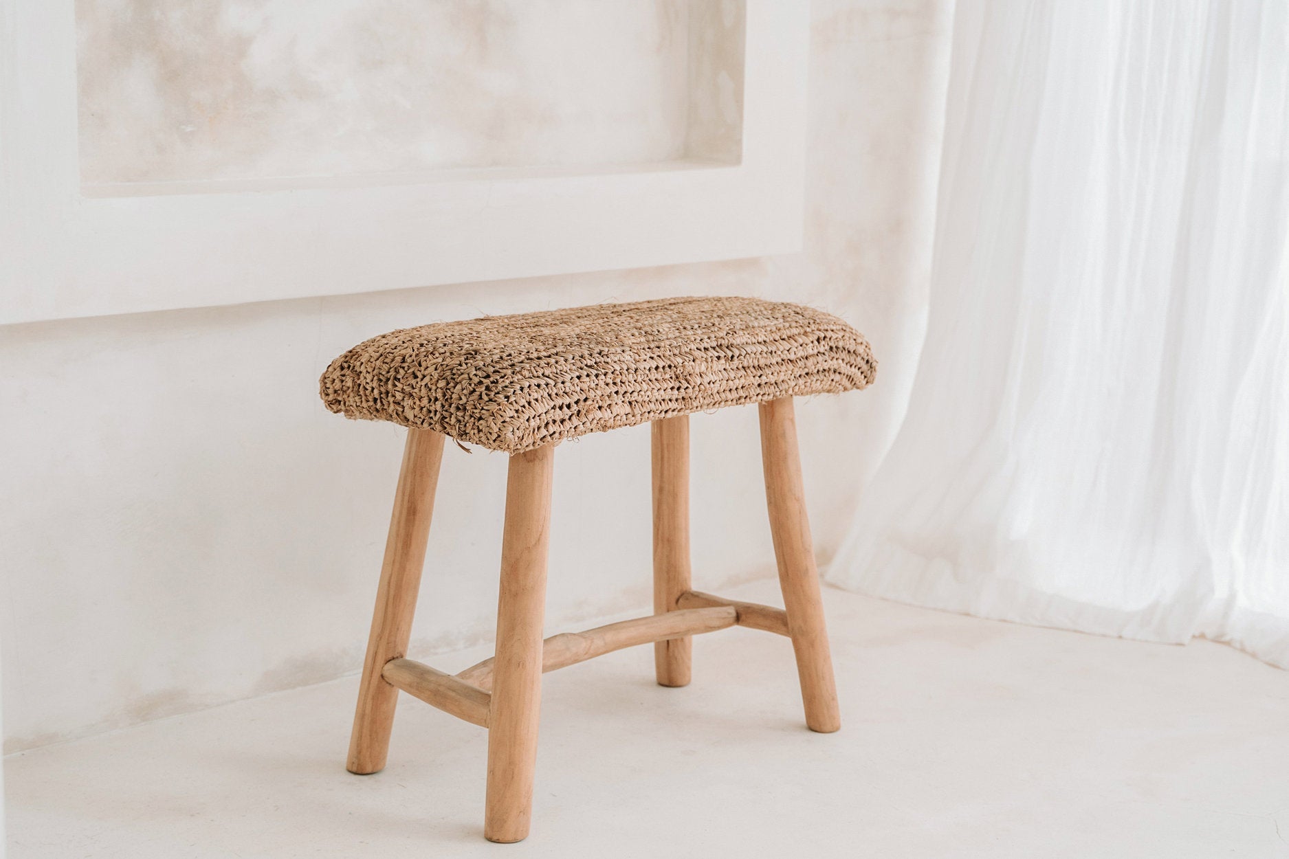 De Raffia Bank - Naturel
