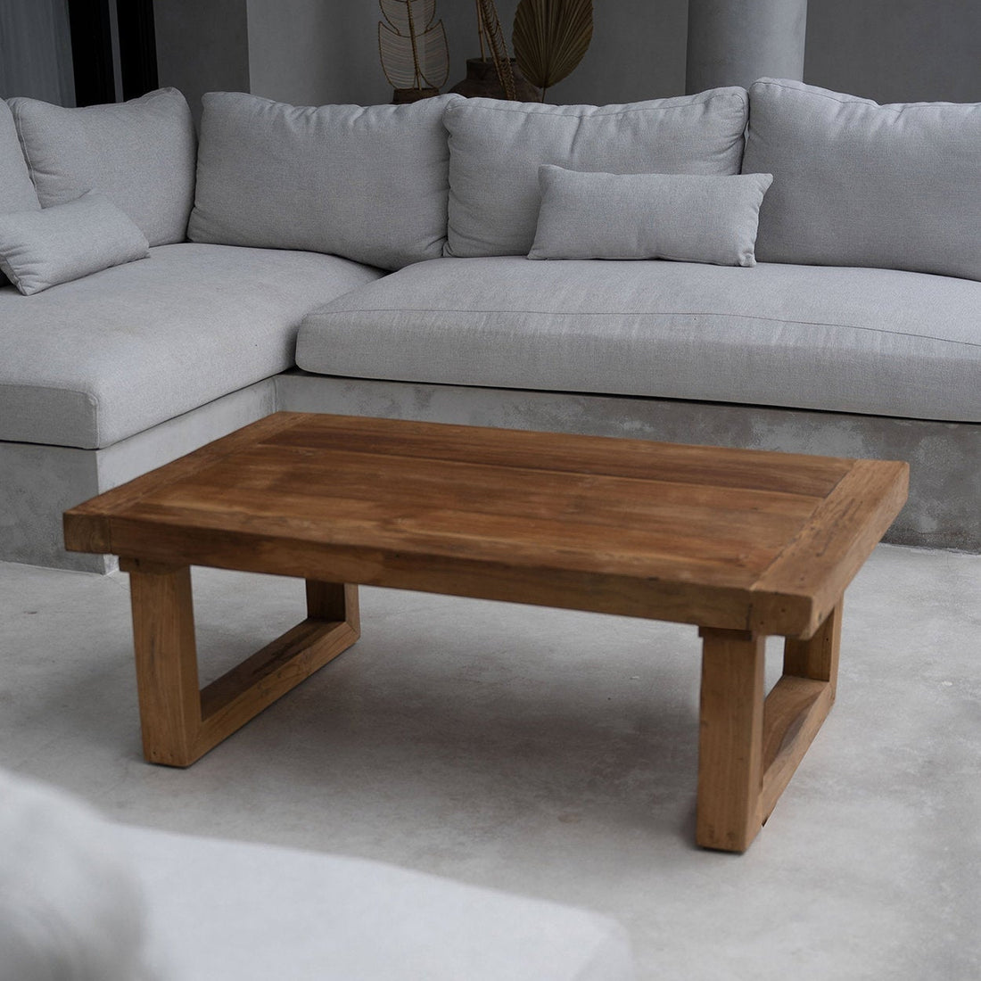 De Reclaimed Teak Salontafel - Naturel Bazar Bizar