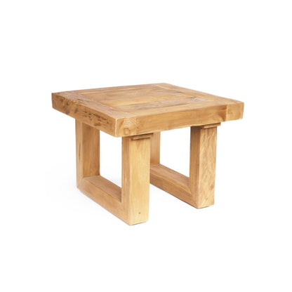 De Reclaimed Teak Bijzettafel Naturel Bazar Bizar