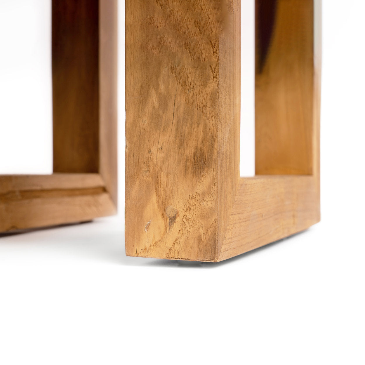 De Reclaimed Teak Bijzettafel Naturel Bazar Bizar