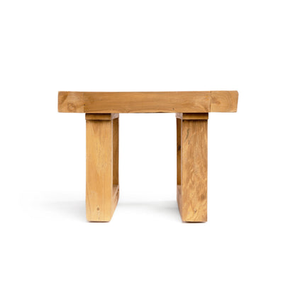 De Reclaimed Teak Bijzettafel Naturel Bazar Bizar