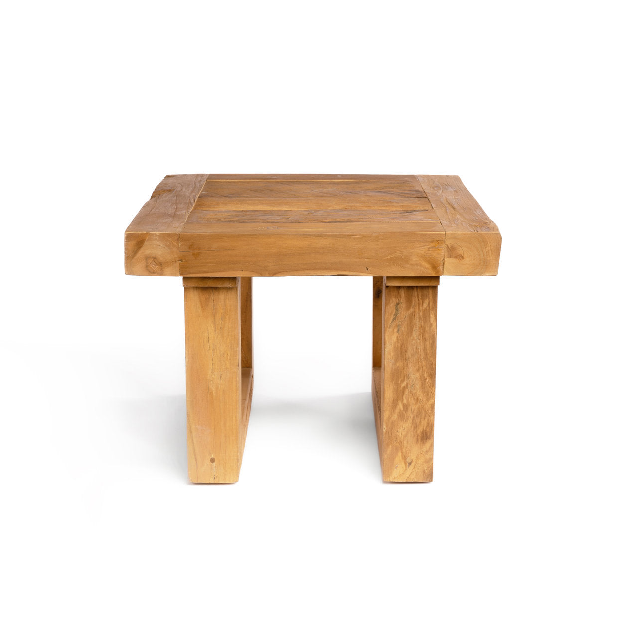 De Reclaimed Teak Bijzettafel Naturel Bazar Bizar