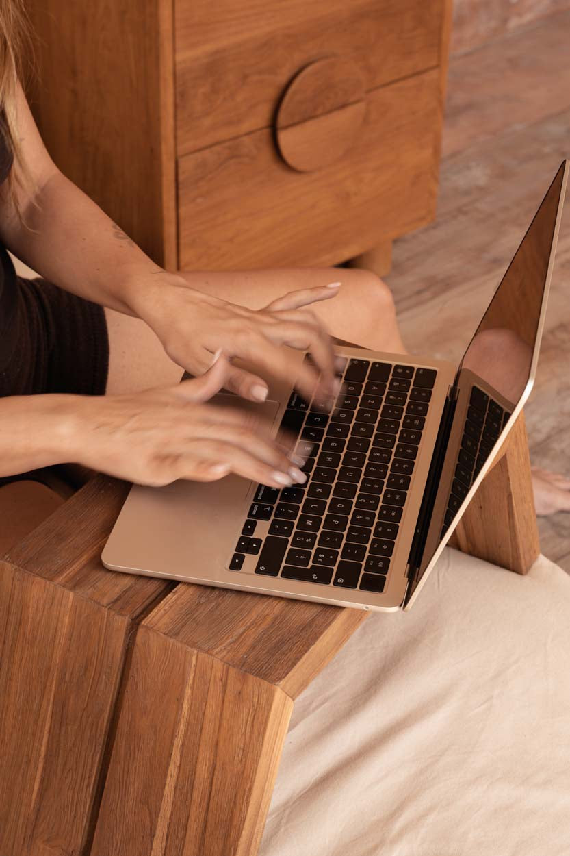 De Ashley Cocoon Laptoptafel Natuurlijk Bazar Bizar
