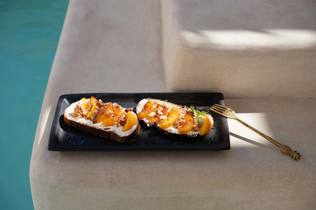 Het Burned Sushi Bord - Zwart - Large