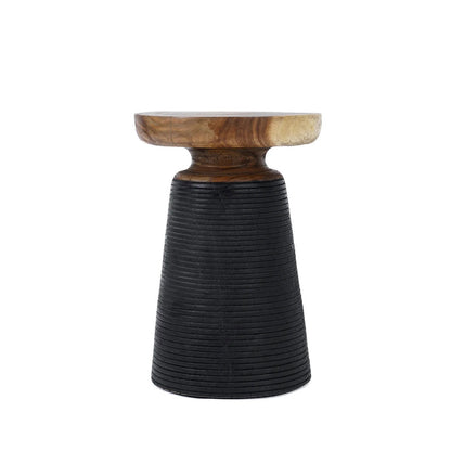 De End Bijzettafel - Zwart Naturel