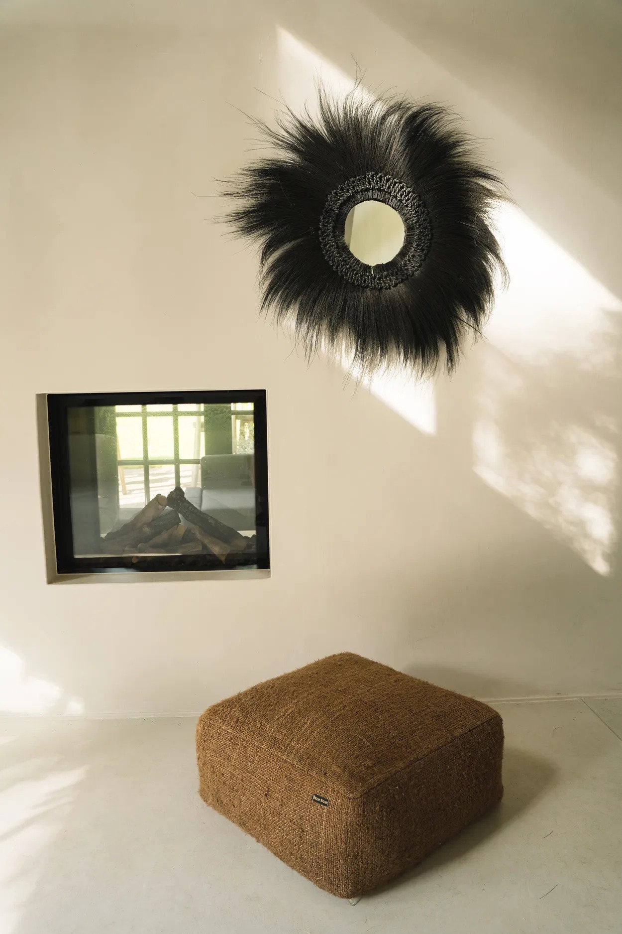De Simba Spiegel - Zwart - M 70x70cm