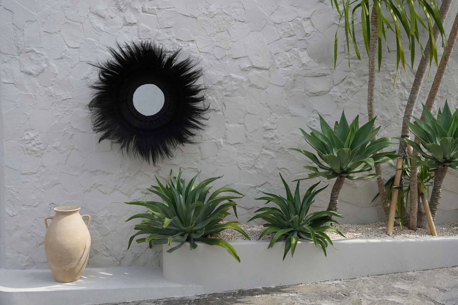 De Sunken Forest Spiegel - Zwart 90x90cm