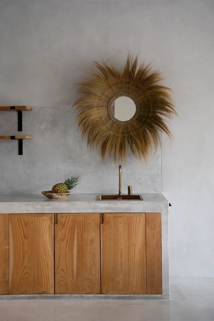 De Sunken Forest Spiegel - Naturel 90x90cm