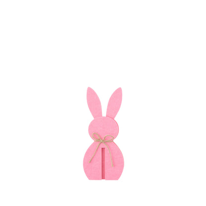 Paasdecoratie Roze Konijn Vilt Set van 3 J-Line