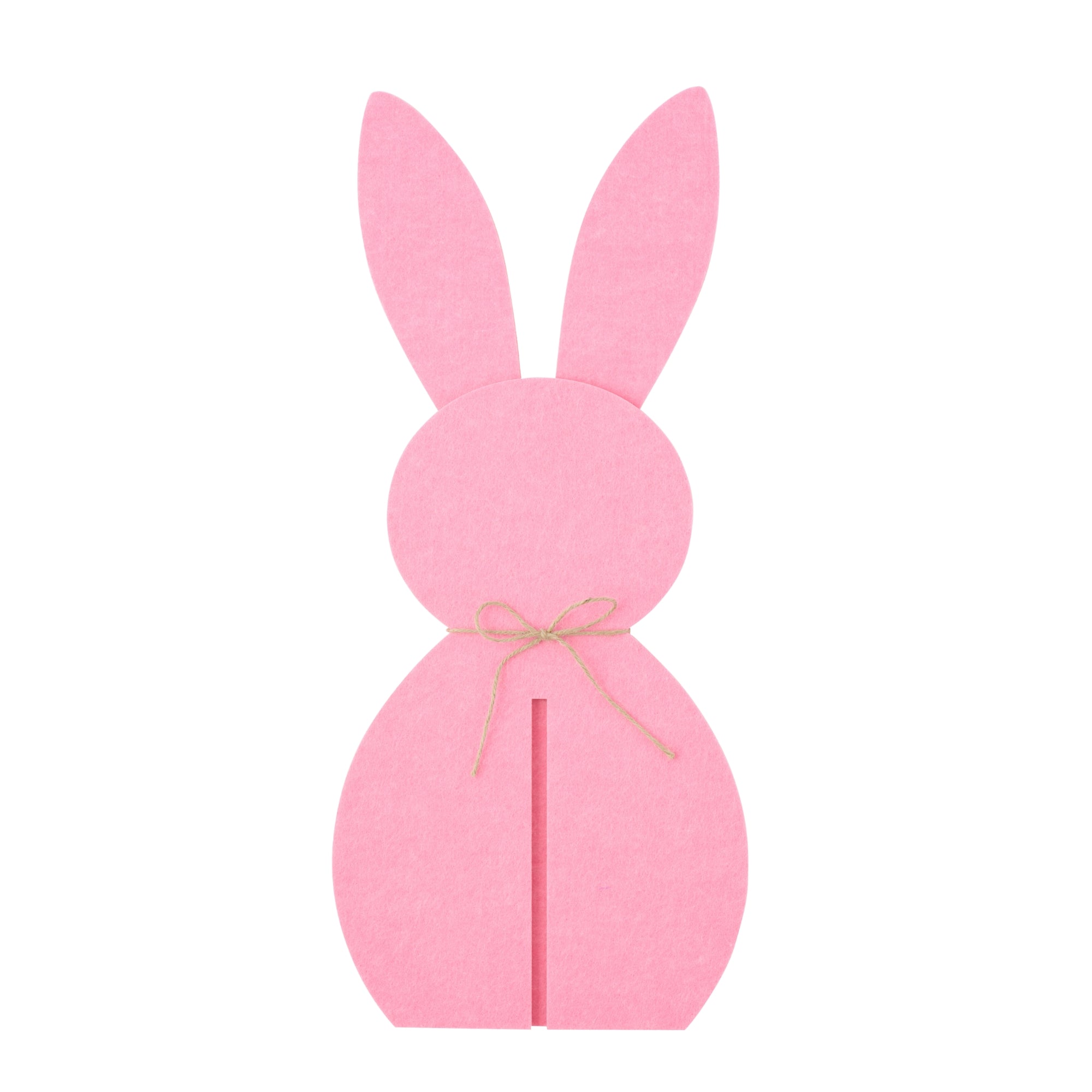Paasdecoratie Roze Konijn Vilt Set van 3 J-Line