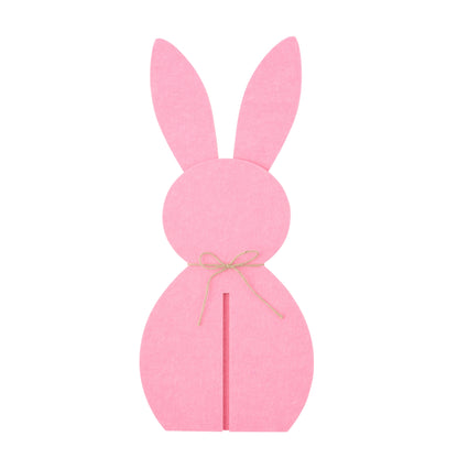 Paasdecoratie Roze Konijn Vilt Set van 3 J-Line