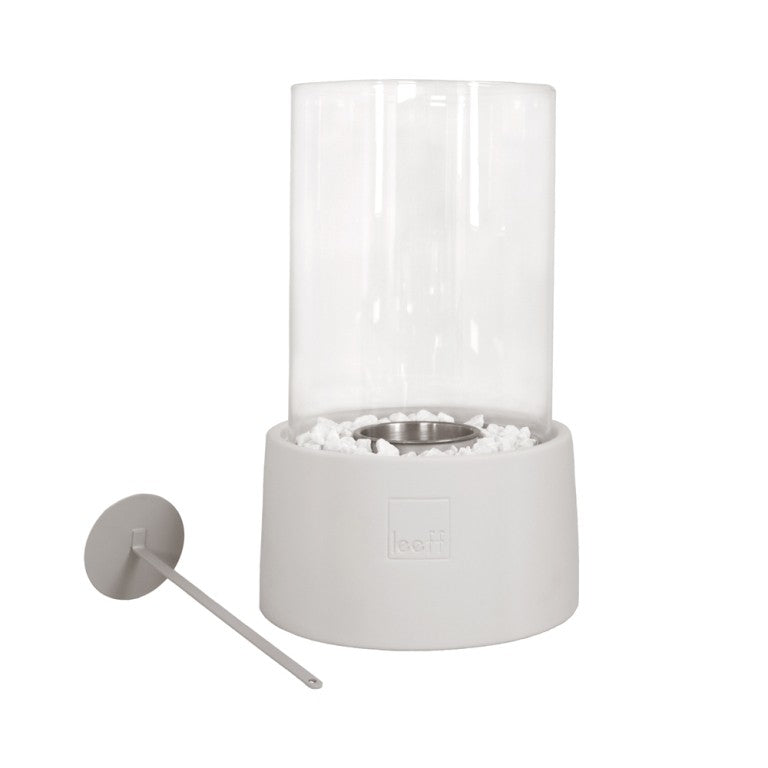 Leeff Stonefire Bio-ethanol Tafelhaard Wit