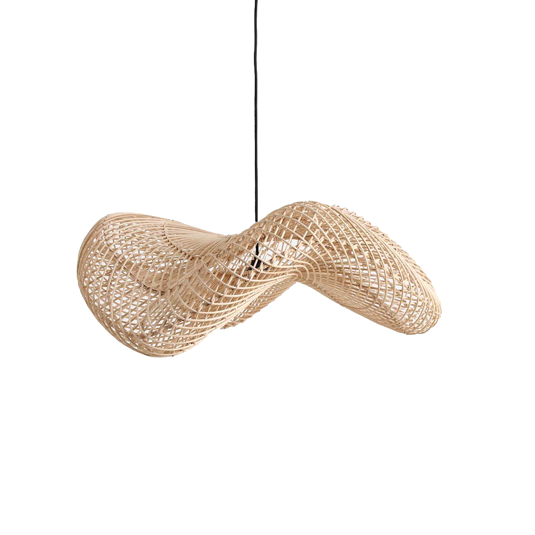 Hanglamp Wave Natural Large Raw Materials