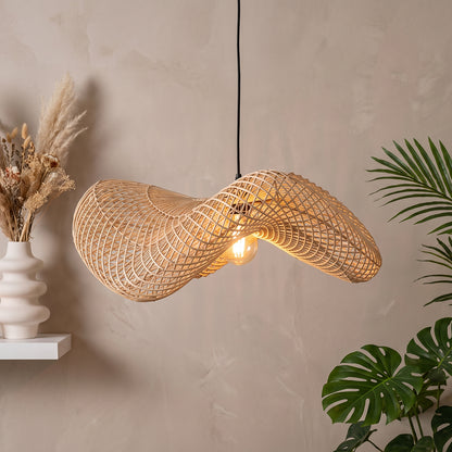 Hanglamp Wave Natural Large Raw Materials