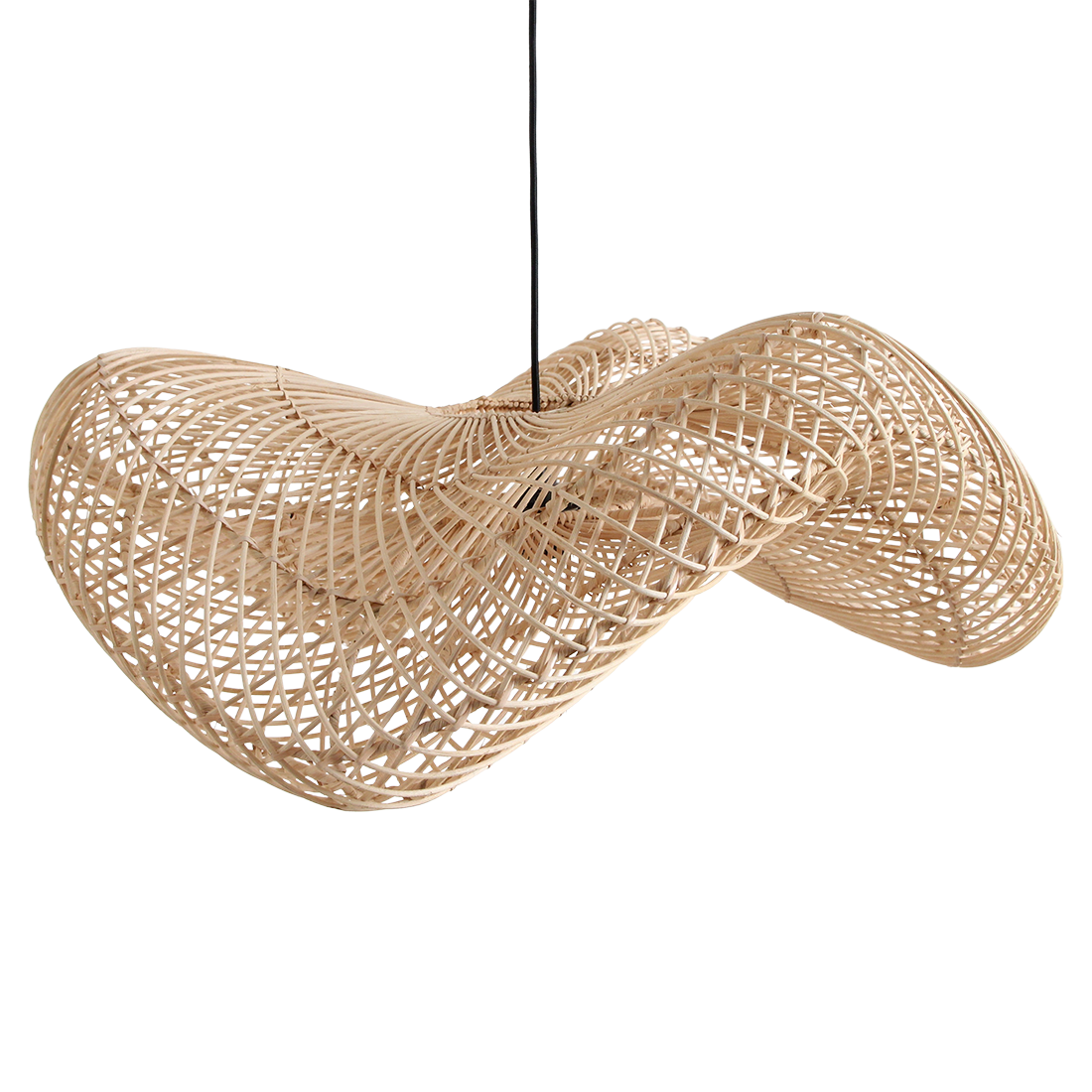 Hanglamp Wave Natural Large Raw Materials