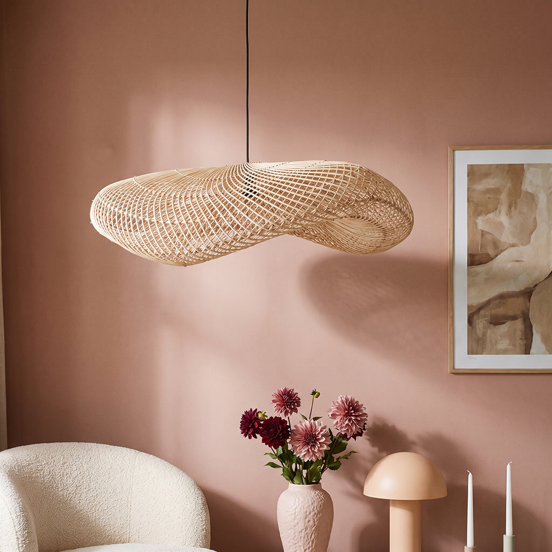 Hanglamp Wave Natural XL Raw Materials