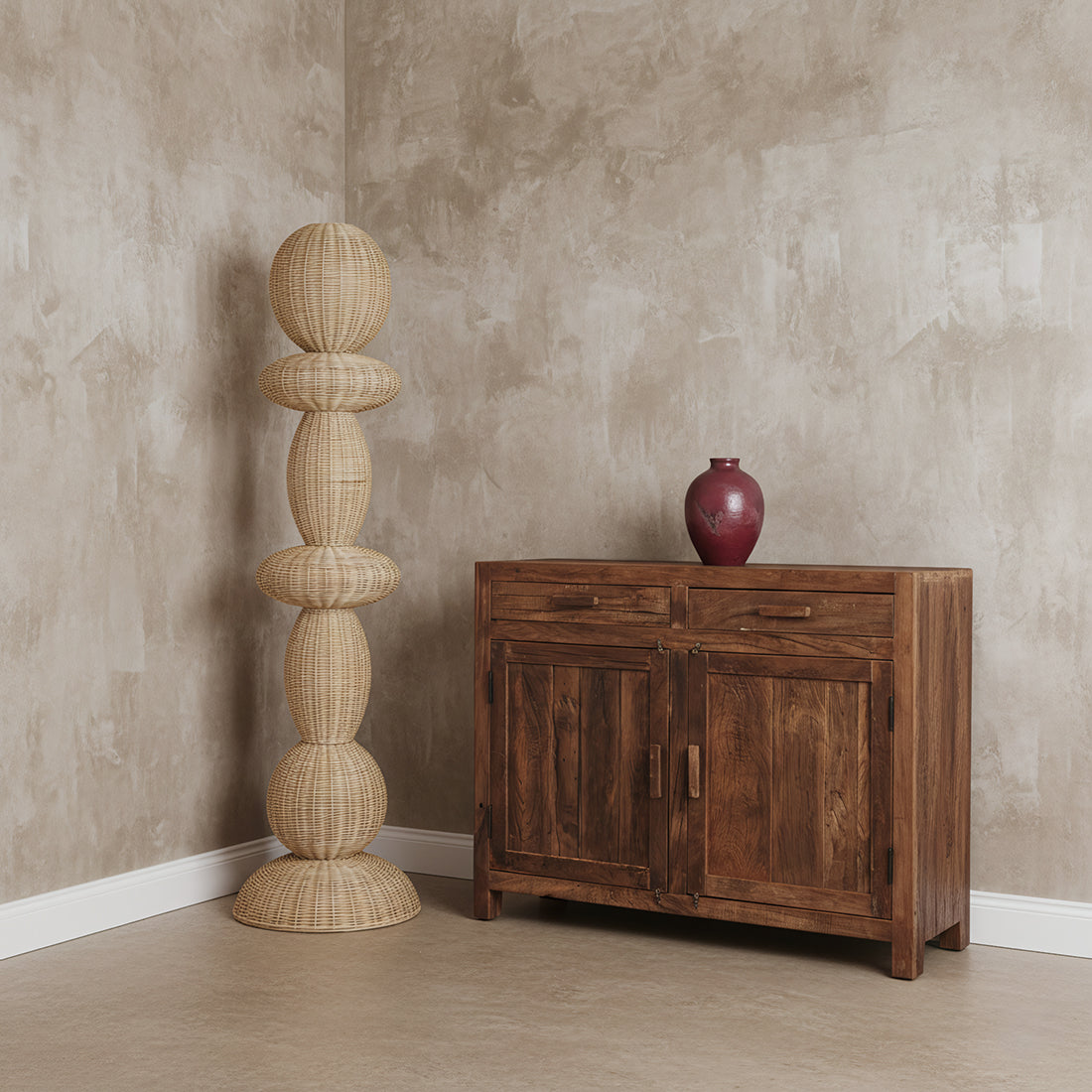 Tao rotan vloerlamp - 175 cm Raw Materials