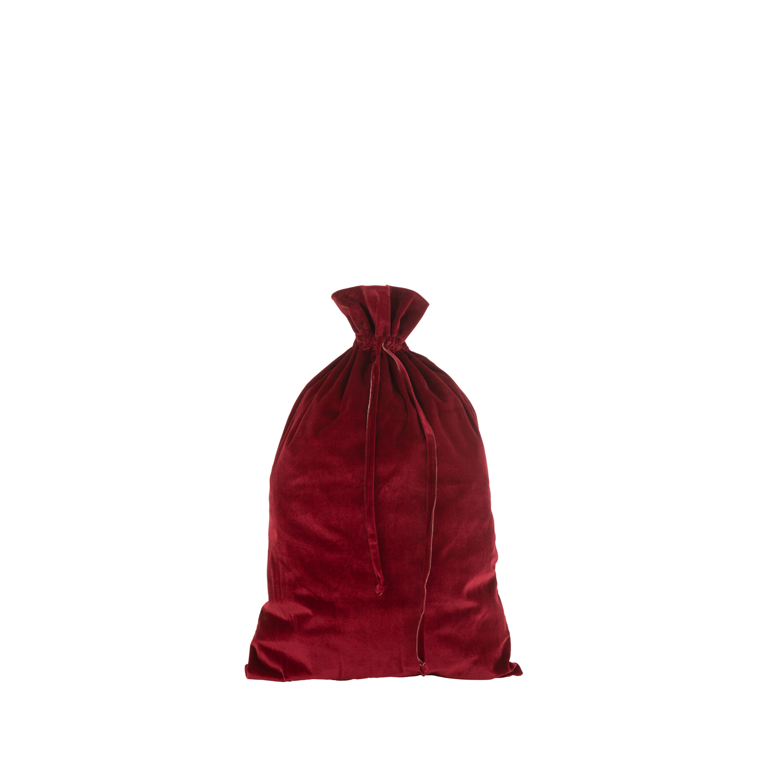 Zak Kerst Velvet Rood Large