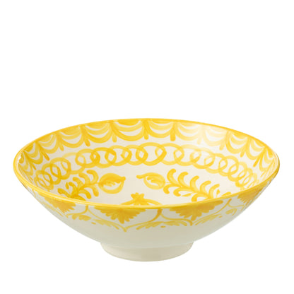 Lebrillo Schaal Granada Motief Geel/Wit Motief J-Line