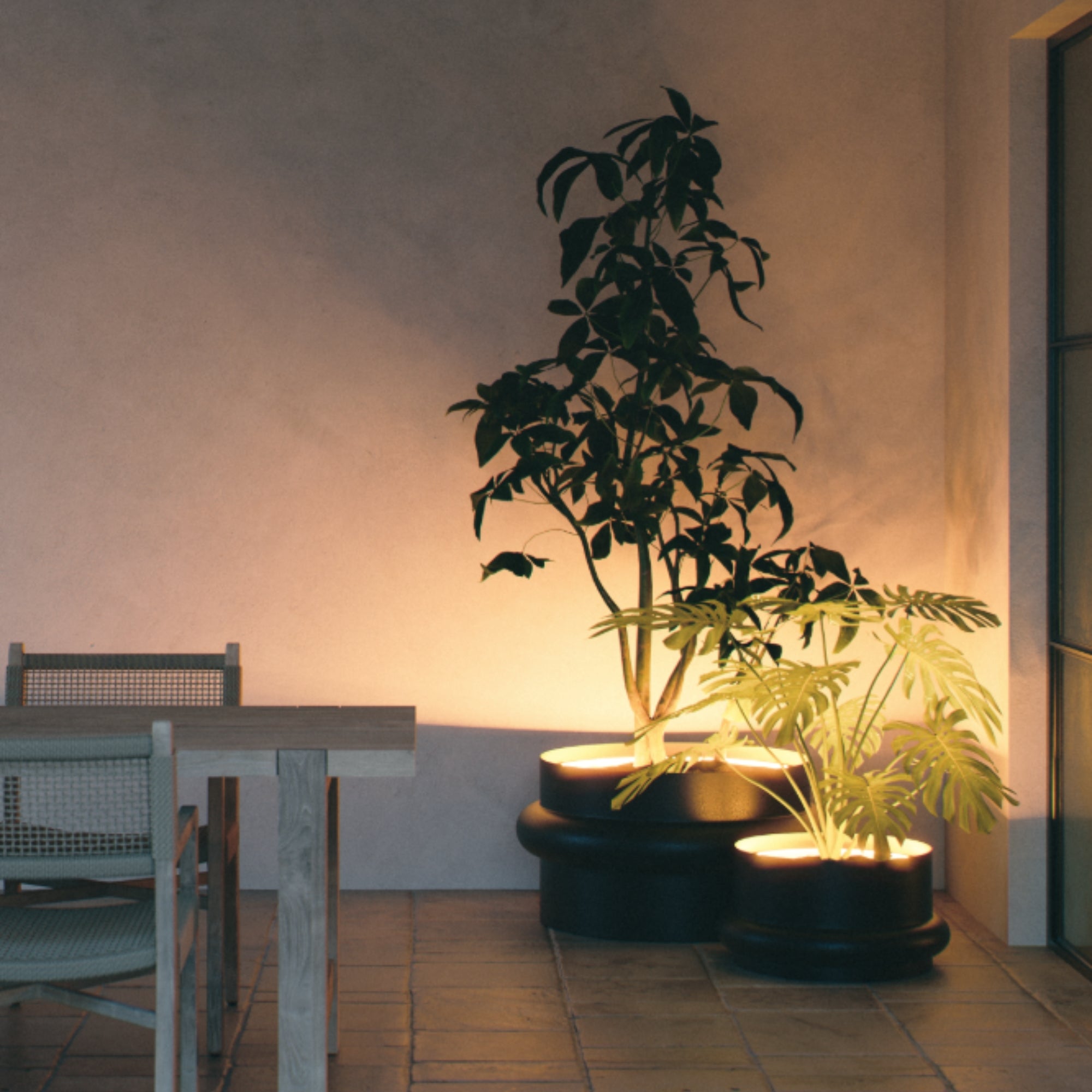 MAZU Nautilus Luxe LED Plantenpot Ivoor