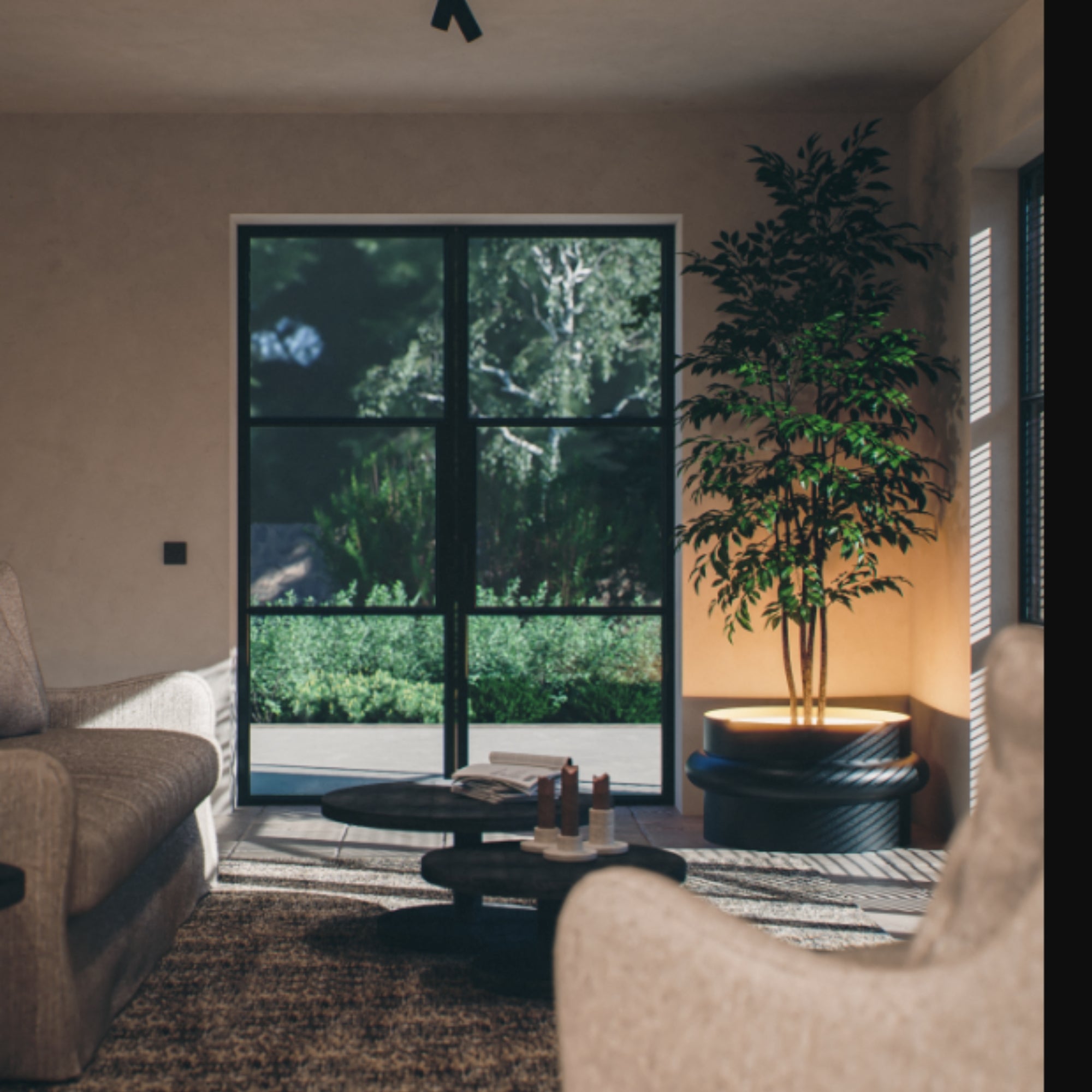 MAZU Nautilus Luxe LED Plantenpot Ivoor