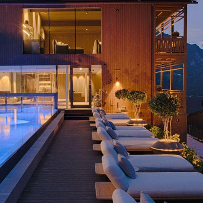 MAZU Oyster Luxe LED Plantenpot Zwart Bruin