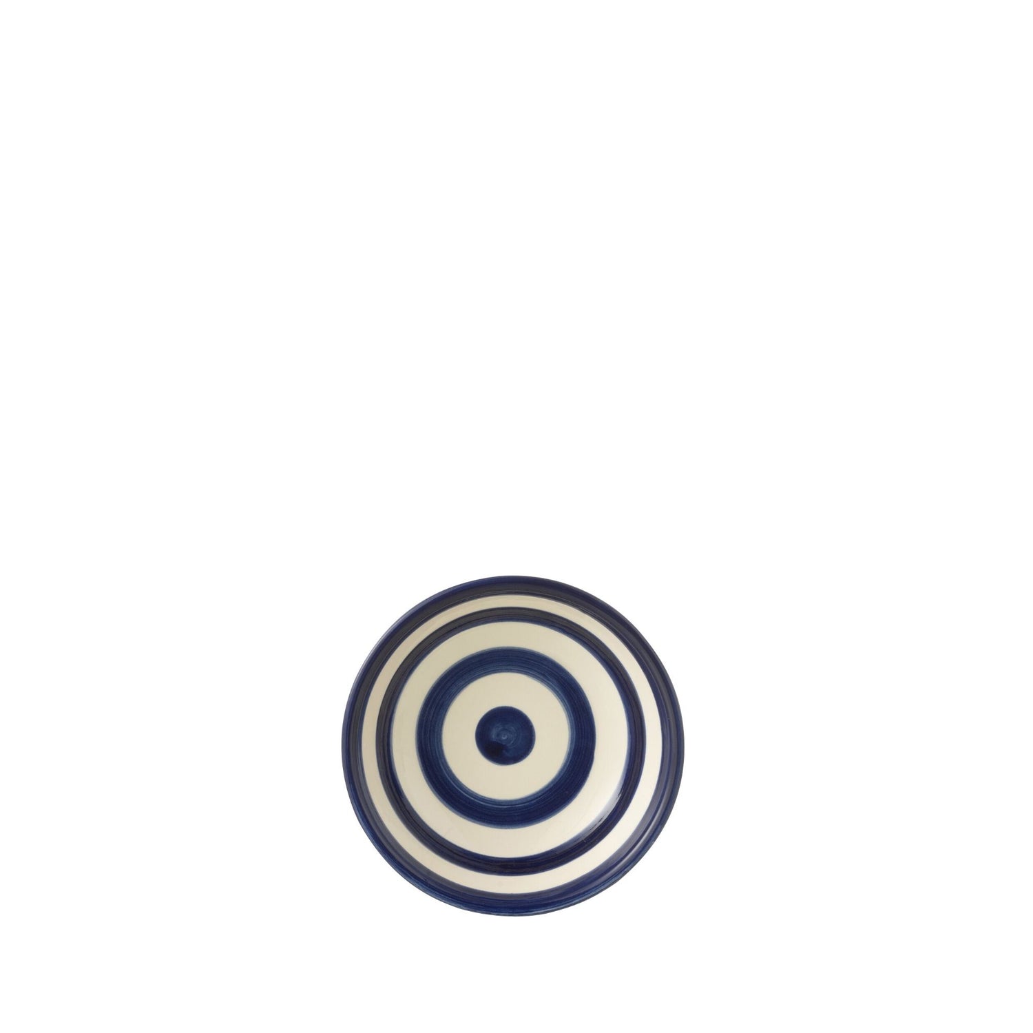 Kleine Lage Kom Granada Strepen Cobalt Blauw/Wit Keramiek J-Line