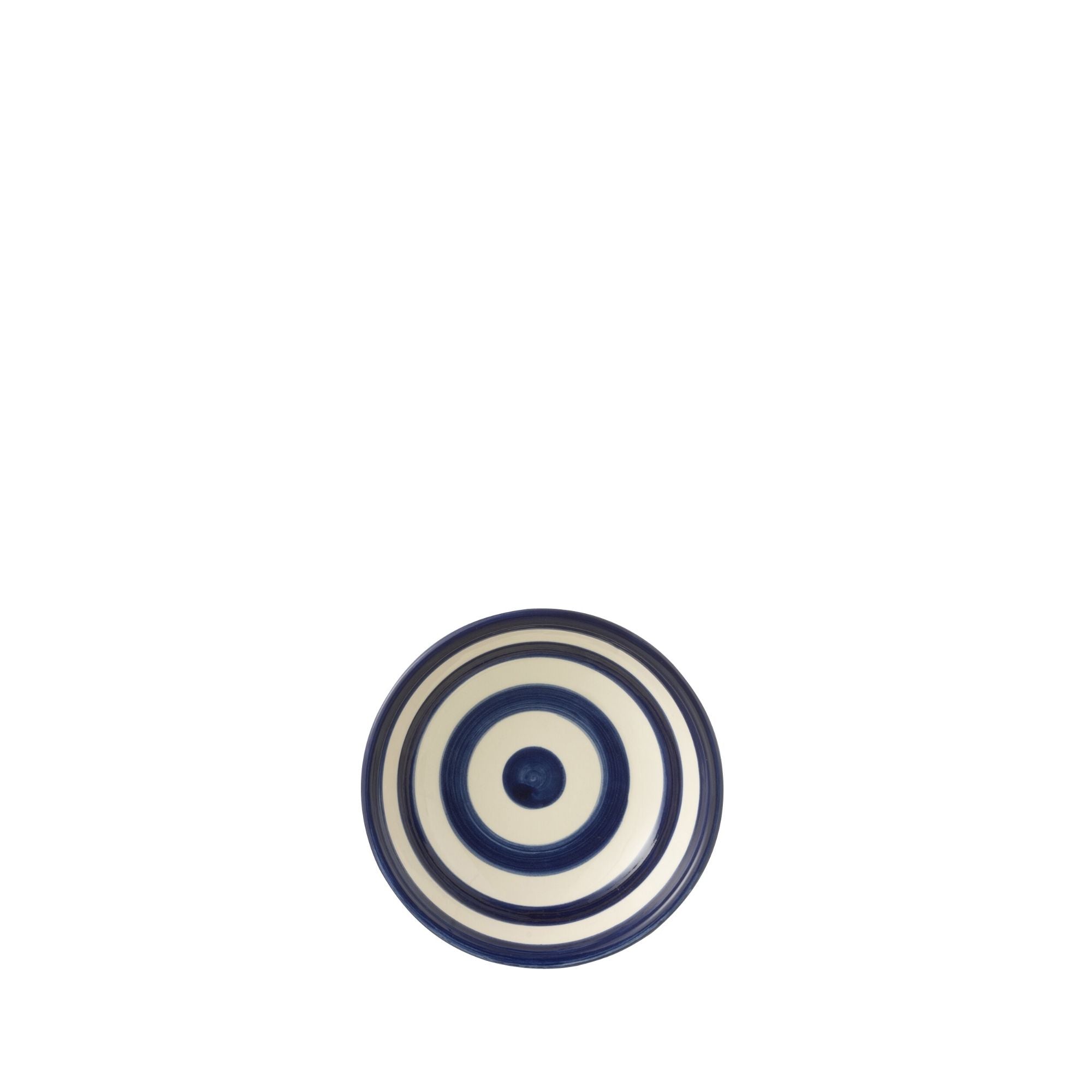 Kleine Lage Kom Granada Strepen Cobalt Blauw/Wit Keramiek J-Line