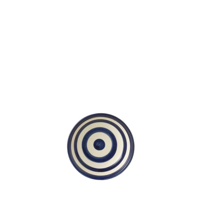 Kleine Lage Kom Granada Strepen Cobalt Blauw/Wit Keramiek J-Line