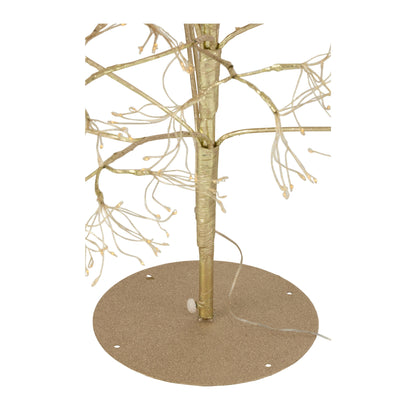 Kerstboom 2700 Led Metaal Goudkleurig Medium H210cm J-Line