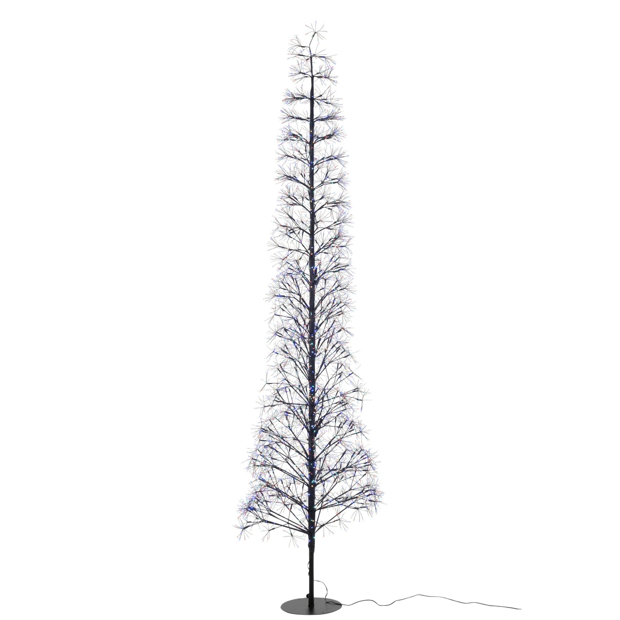Kerstboom Led Multicolor Lichten Ijzer Zwart Extra Large H240cm J-Line