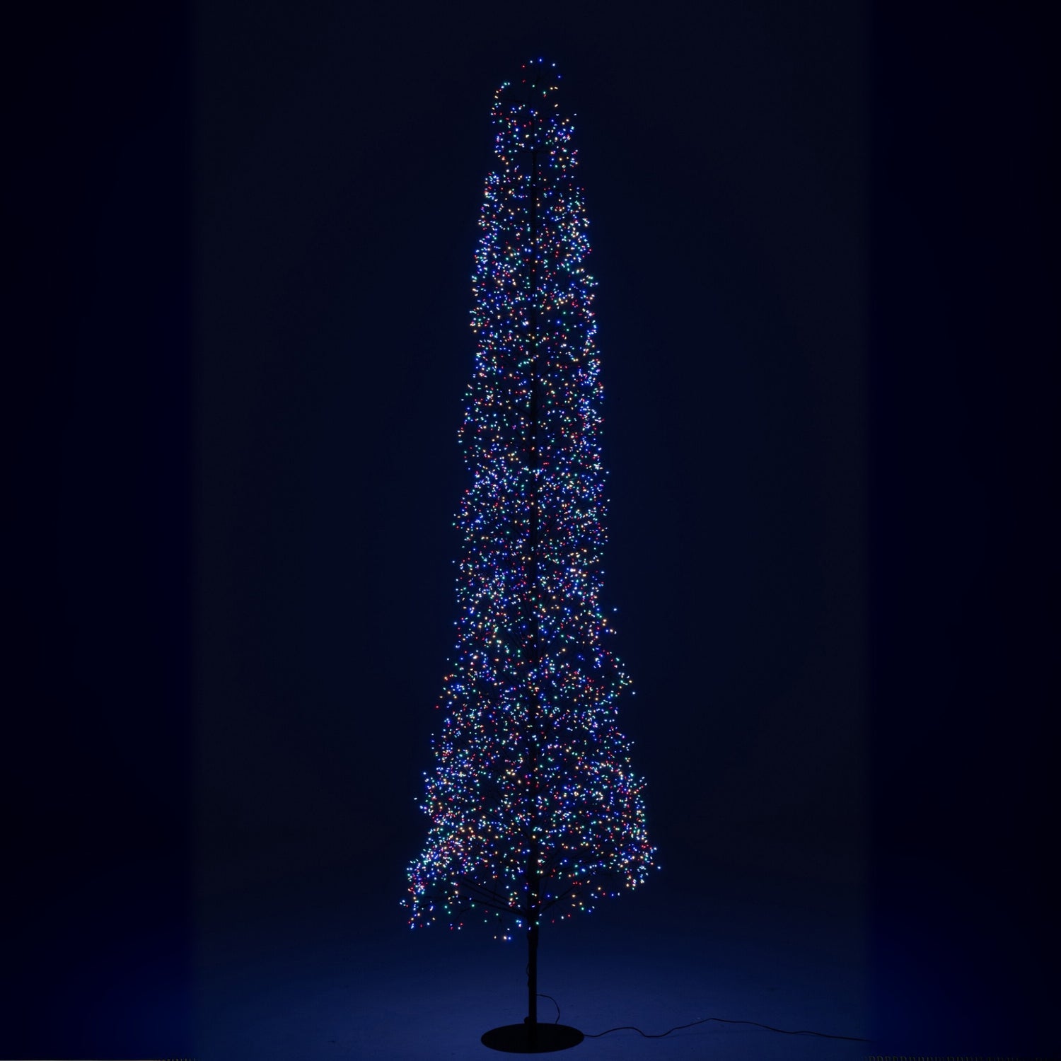 Kerstboom Led Multicolor Lichten Ijzer Zwart Extra Large H240cm J-Line