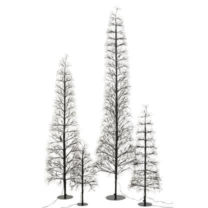 Kerstboom Led Multicolor Lichten Ijzer Zwart Extra Large H240cm J-Line