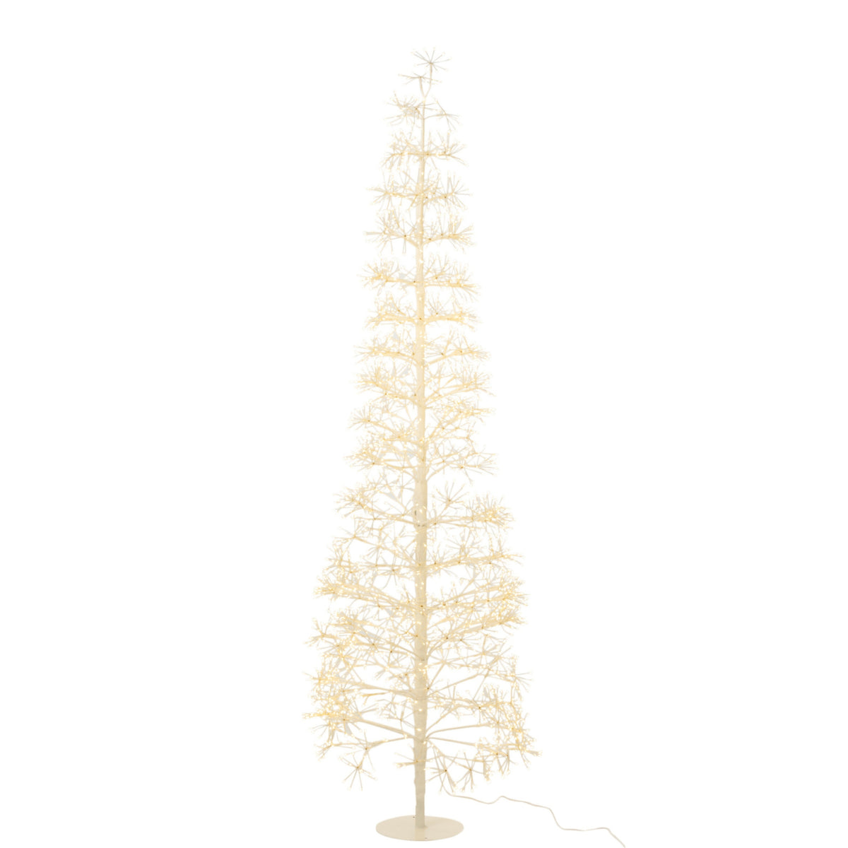 Kerstboom Led Warm Witte Lichten Metaal Wit Large H180cm J-Line