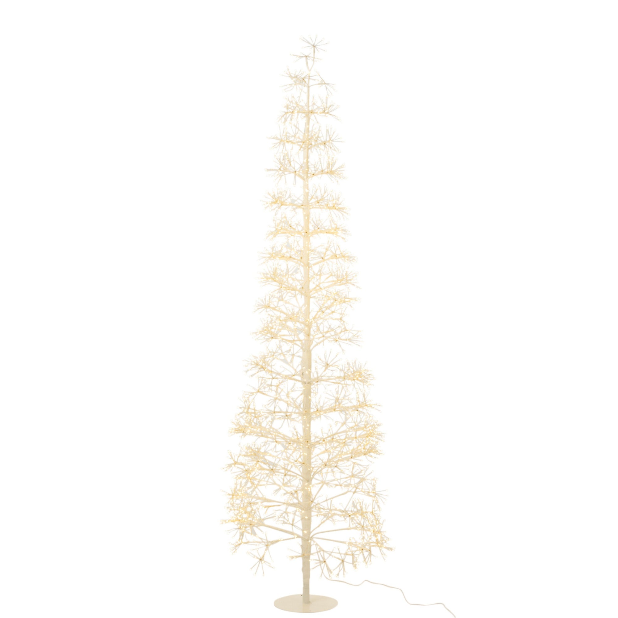 Boom Led Warm Witte Lichten Metaal Wit Large H180cm J-Line