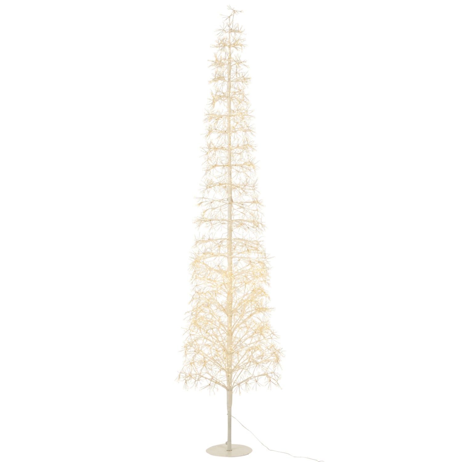 Kerstboom Led Warm Witte Lichten Ijzer Wit Extra Large H240cm J-Line