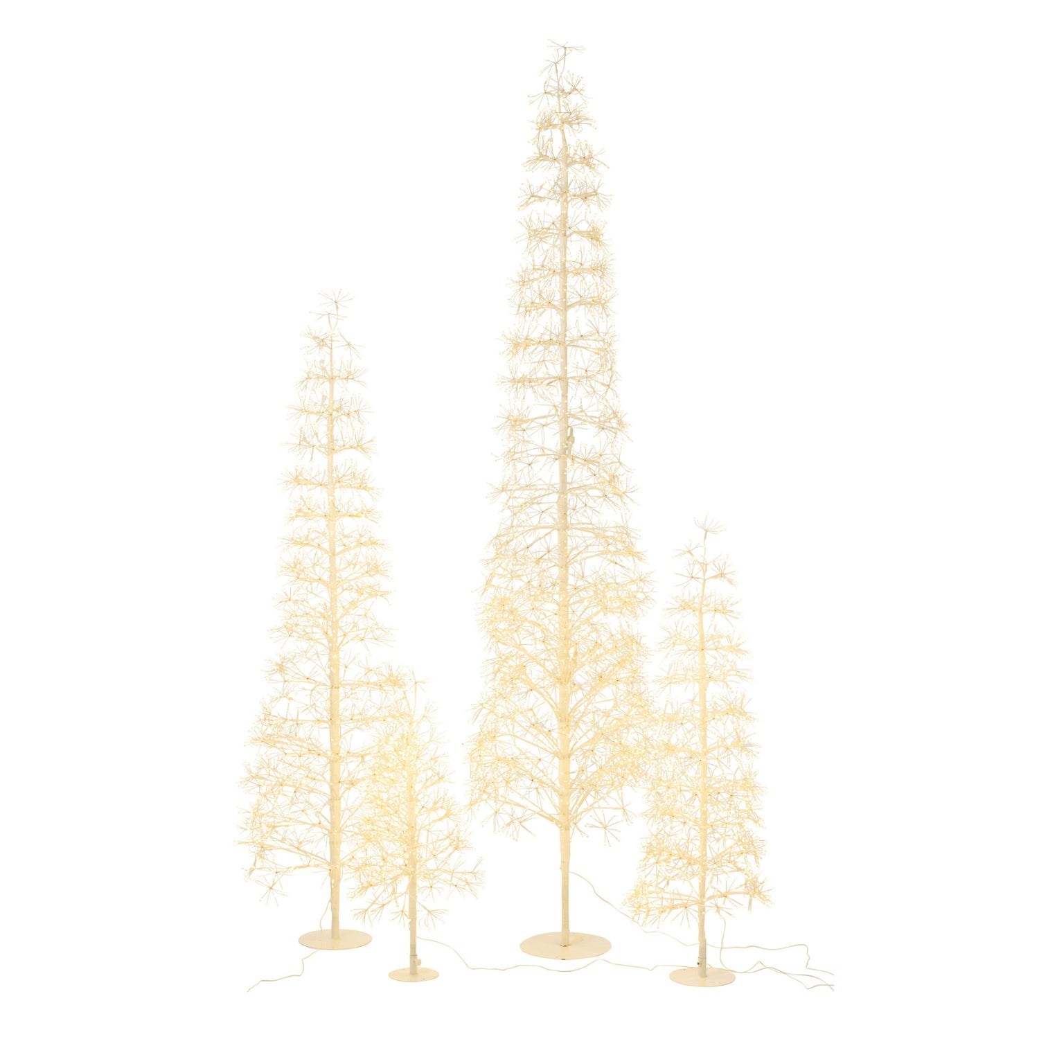 Kerstboom Led Warm Witte Lichten Ijzer Wit Extra Large H240cm J-Line