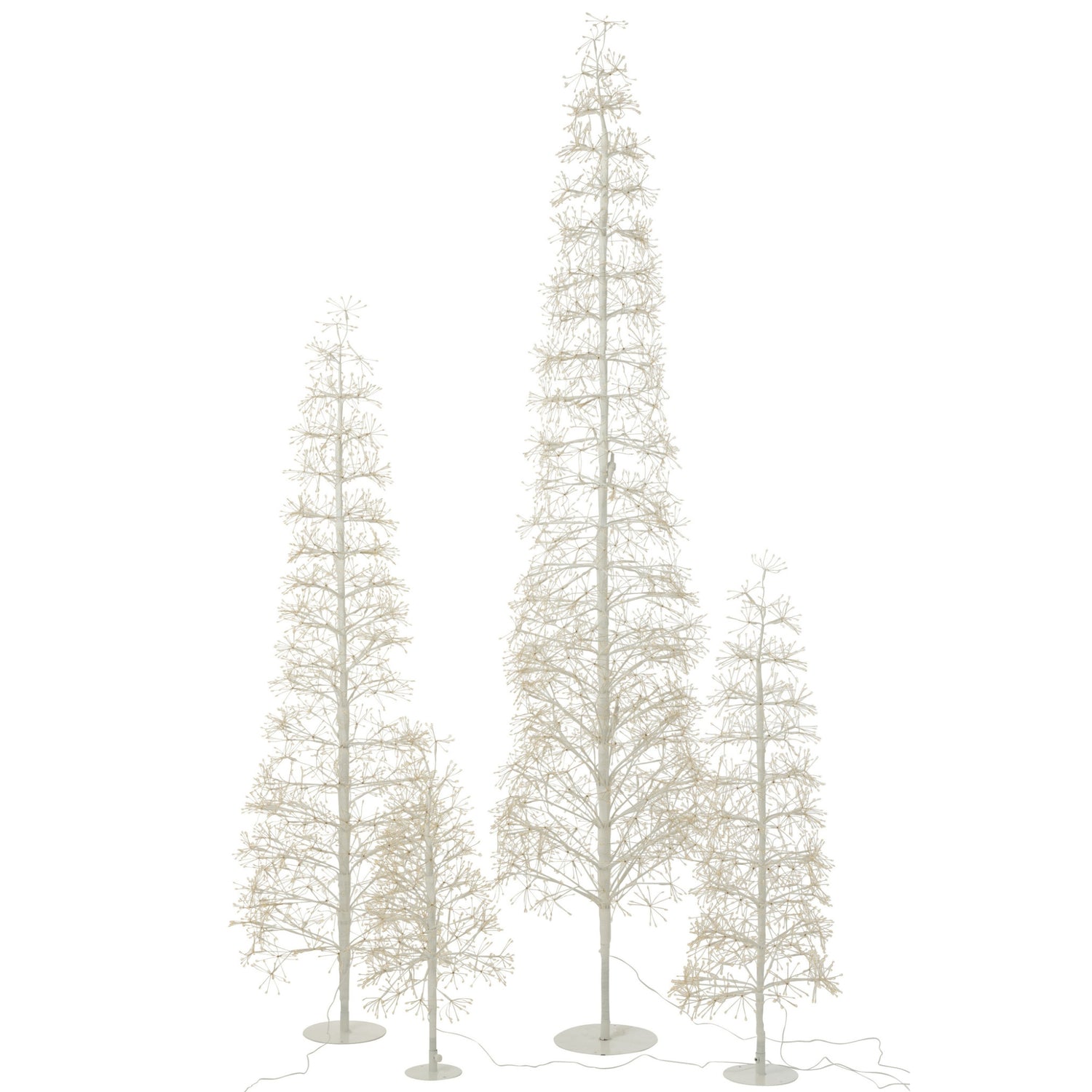 Kerstboom Led Warm Witte Lichten Ijzer Wit Extra Large H240cm J-Line