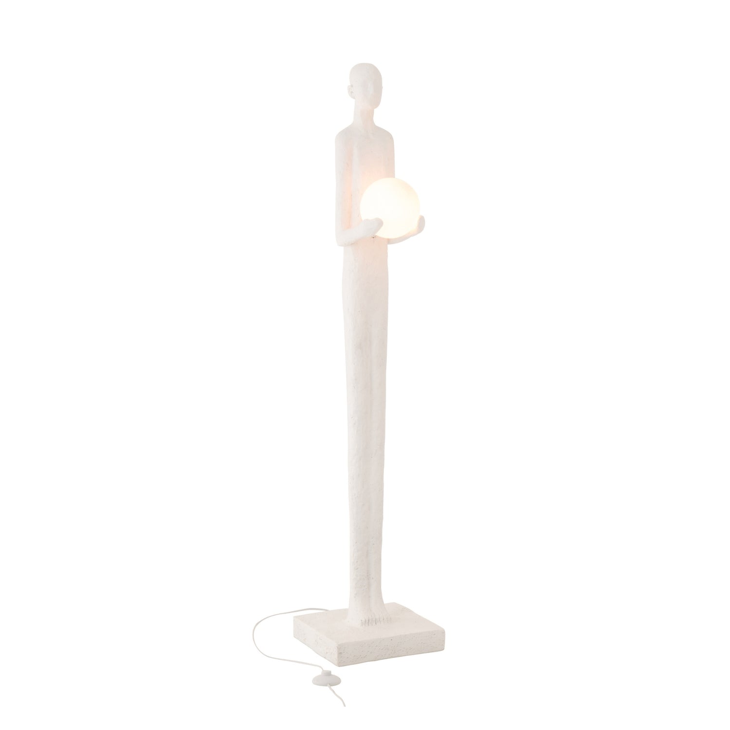 Staanlamp Persoon Polyresin Wit J-Line