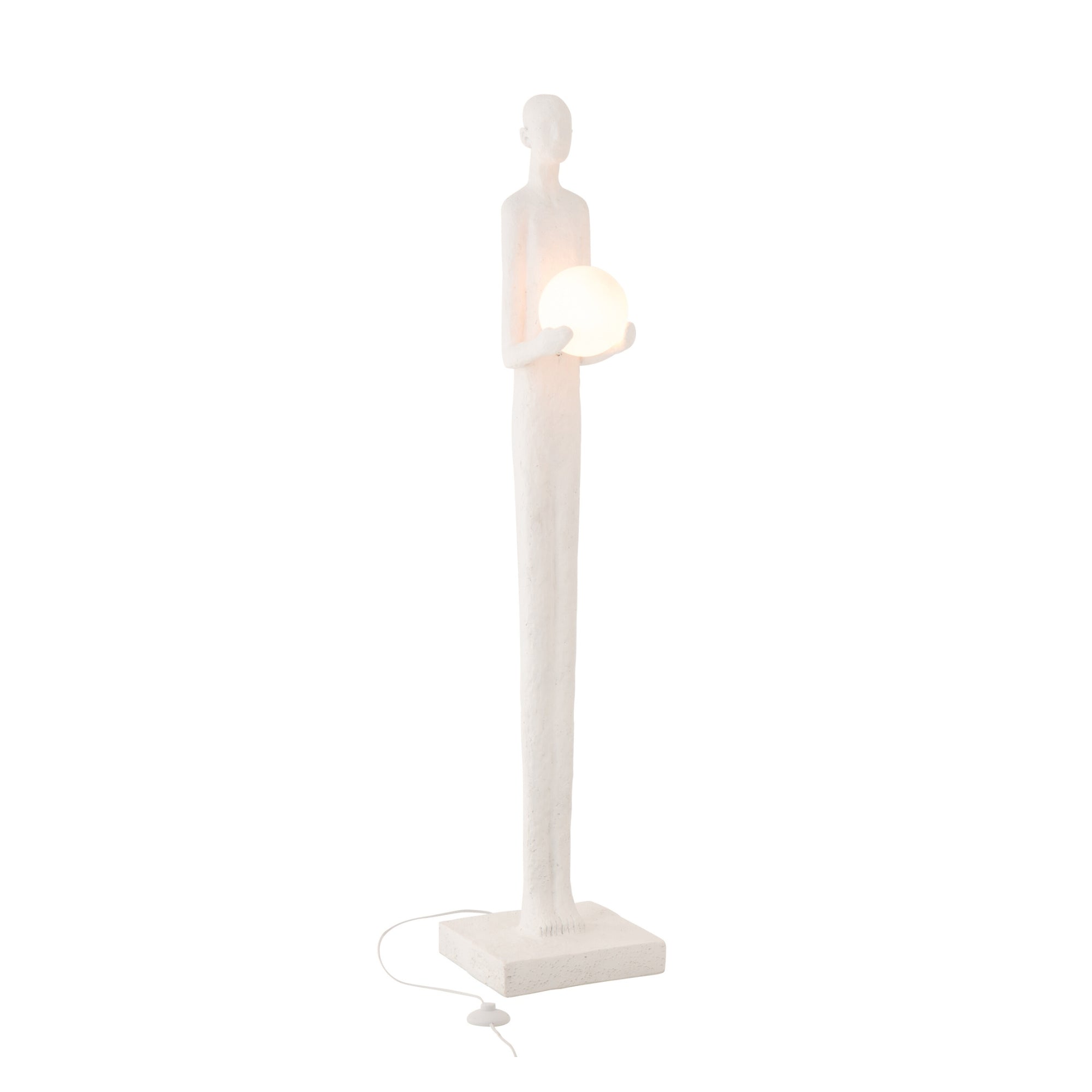 Staanlamp Persoon Polyresin Wit J-Line