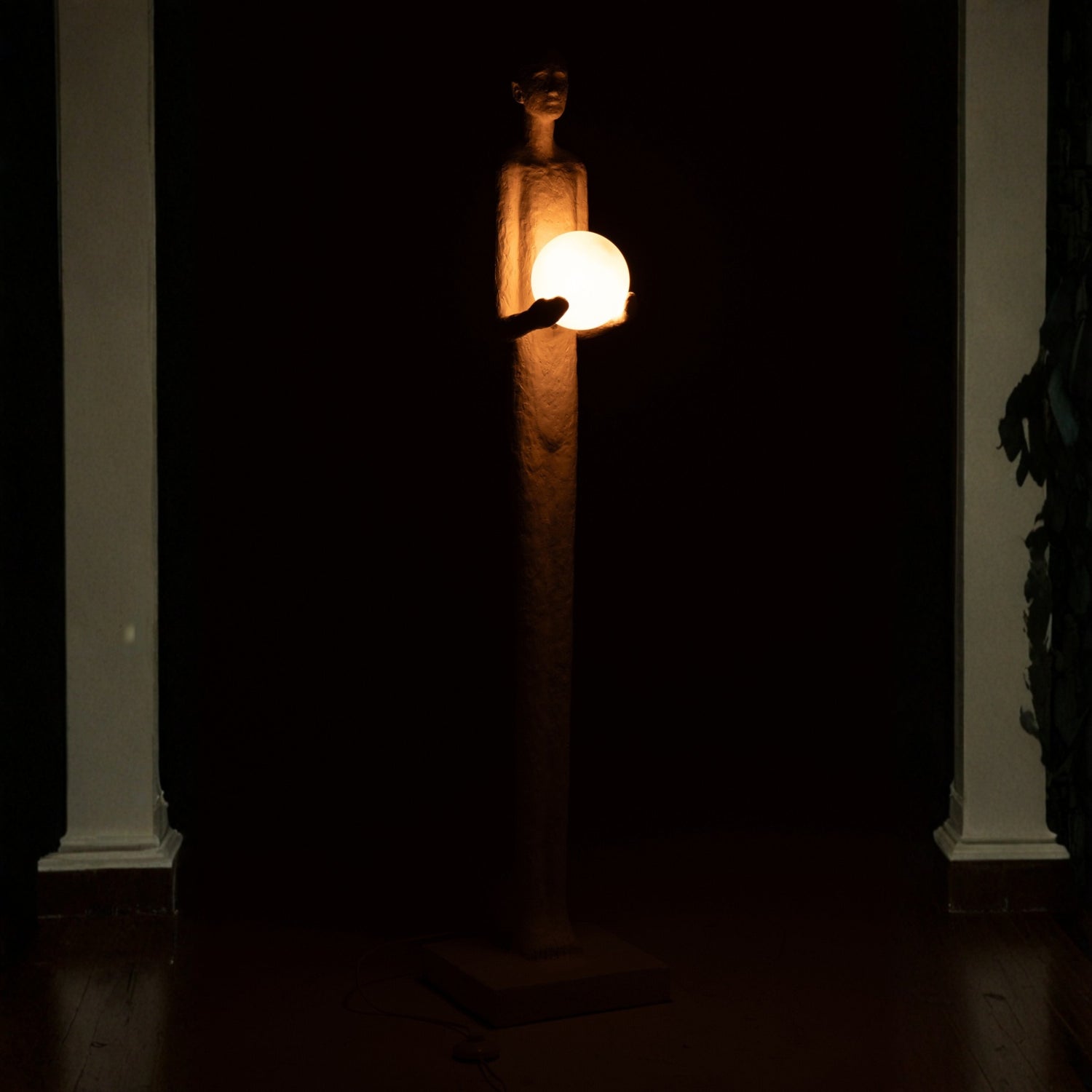 Staanlamp Persoon Polyresin Wit J-Line