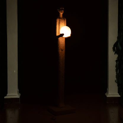 Staanlamp Persoon Polyresin Wit J-Line