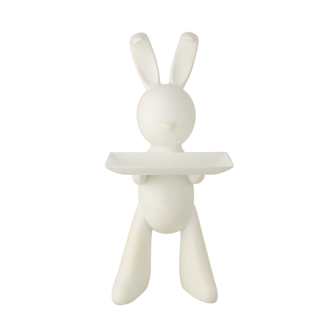 Decoratief Plateau Konijn Polyresin Wit J-Line