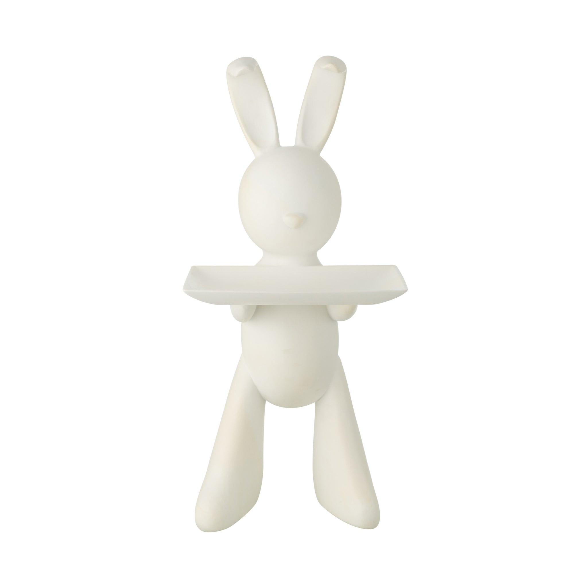 Decoratief Plateau Konijn Polyresin Wit J-Line