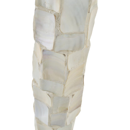 Staanlamp Pareleffect Schelp Gebroken Wit/Lichtbeige J-Line