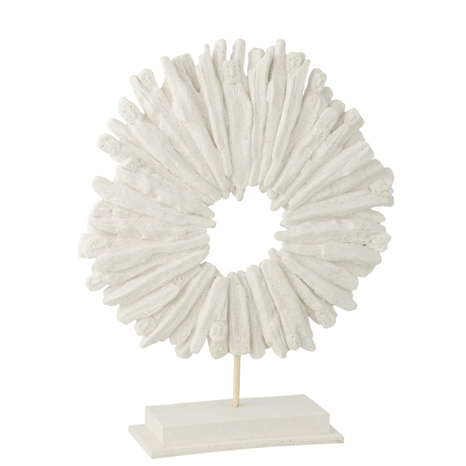 Cirkel Rond Polyresin Wit J-Line